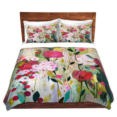 Ensembles de housses de couette DiaNoche en microfibre par Carrie Schmitt - Rose sauvage