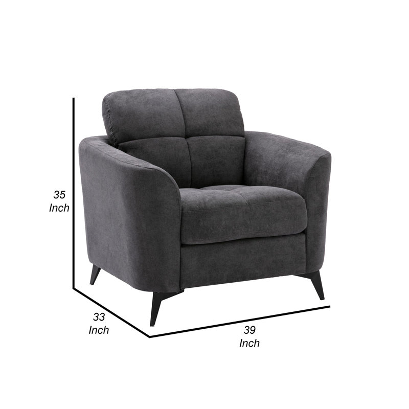 Fauteuil en velours l 39 po Jolette
