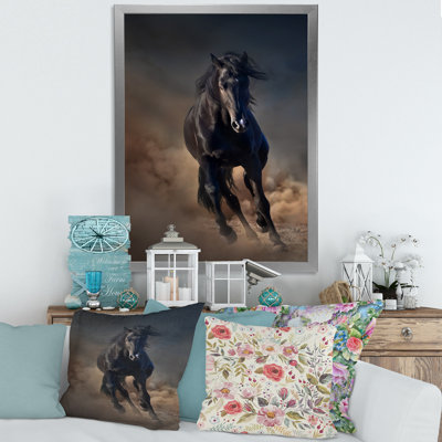 Portrait d'un cheval étalon Purius I - impression maison de campagne