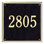 1-Line Wall Address Plaque