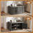  31.89" 2-Door 8+ Pairs Shoe Storage Cabinet and Shoe Storage Bench-666928567