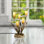 Lampe d'appoint 20 po en verre soufflé à la main H 20 po 