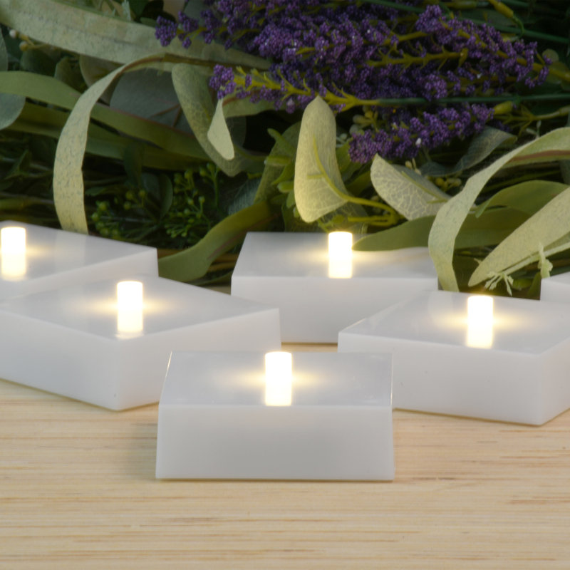 Battery Operated LED Lights with Timer, Soft White