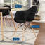 Fauteuil pyramide en bois noir