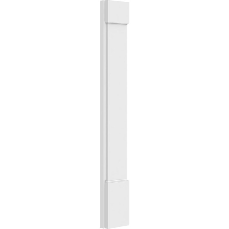 Pilastre simple en PVC TruCraft (la paire), Base et chapiteau standards, H 48 po x l 7 po
