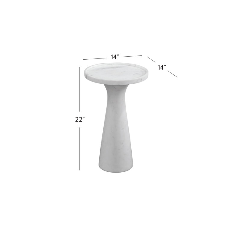 Harper Marble Tray Top End Table