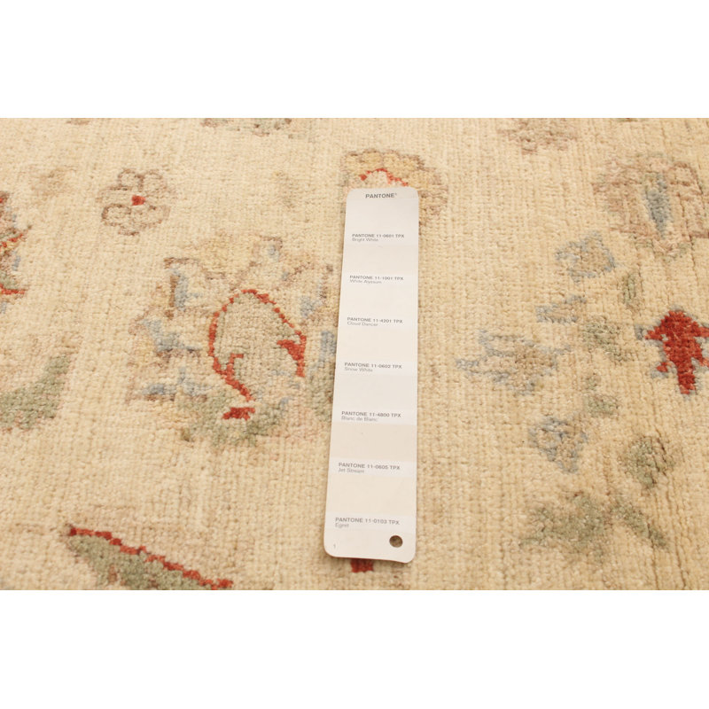 One-of-a-Kind 3'10" X 6'0" New Age Wool Area Rug in Beige