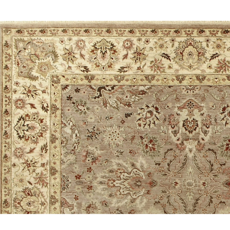 Handmade Wool Oriental Area Rug, Rectangle 4' x 6'