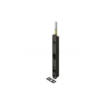 Deltana 18EFBZ15 18" Extension Flush Bolt; Solid Brass; Satin Nickel Finish