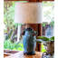 Abat-jour tambour en lin 17 po Slant Retro-1418878979