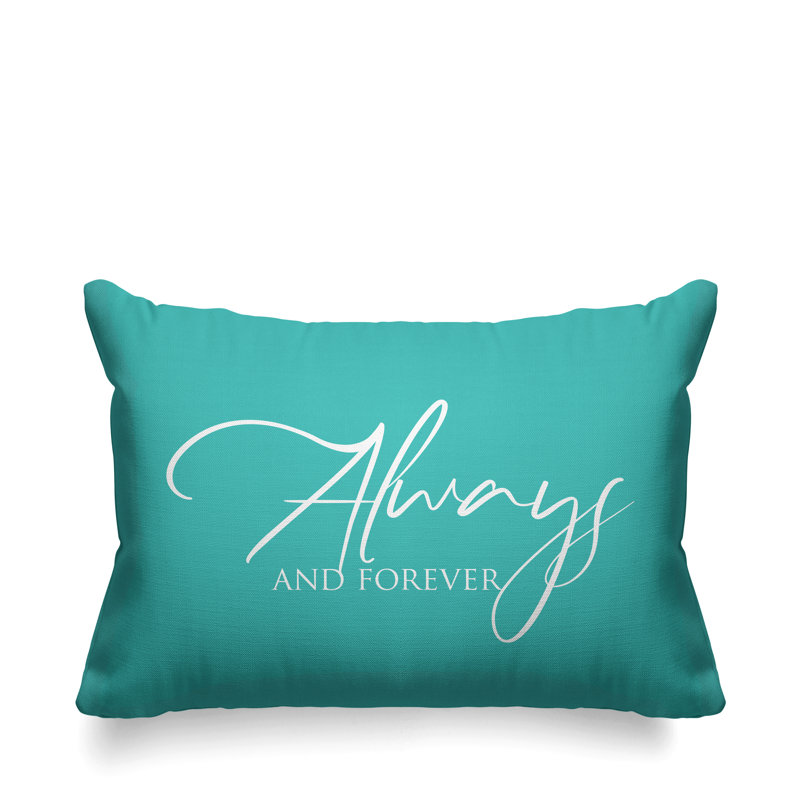 Housse et insert de coussin rectangulaire extérieur Aspire Always and Forever, Menthe