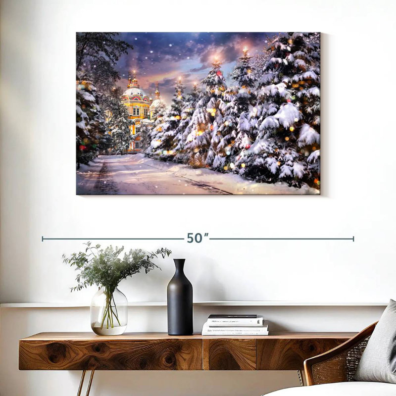 Christmas Tree Lane, H 26 po x l 39 po