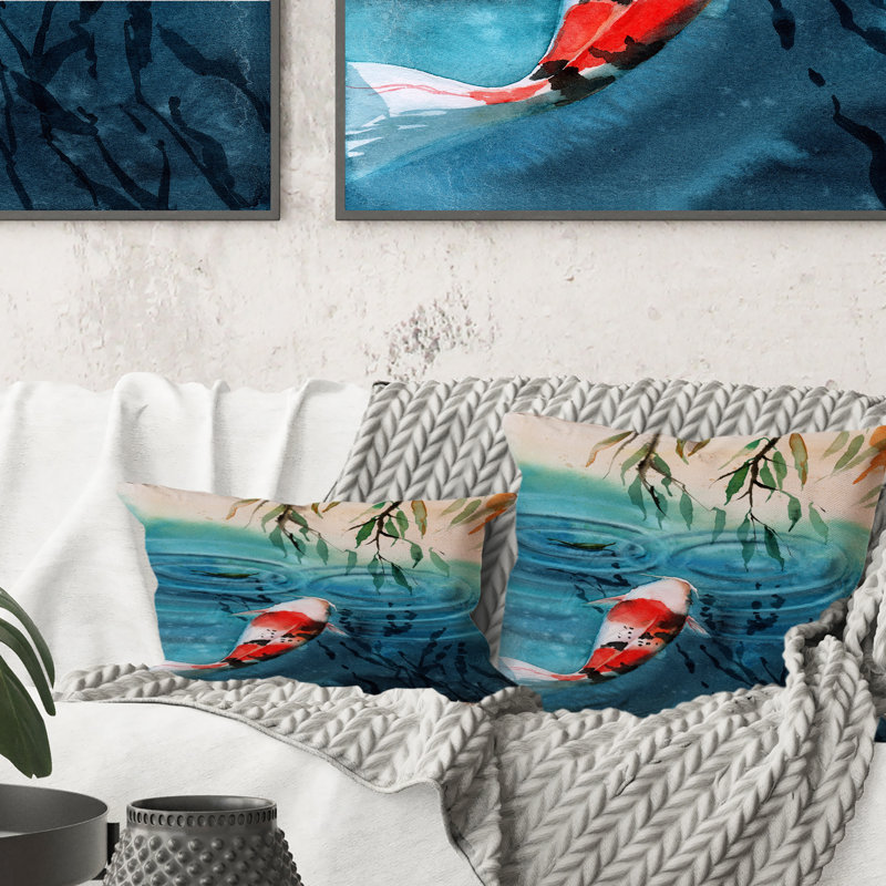 Coussin Koi Red Red
