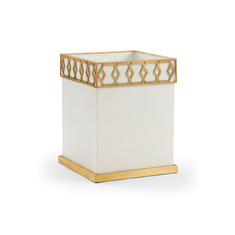 Metal Planter, White