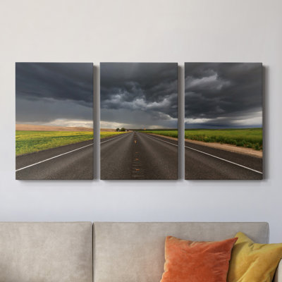 " Thunder " 3 Piece Art Color Photography Print