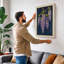 Cascading Wisteria Japandi - Wrapped Canvas-1202183244-1202183246