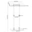 115cm Plastic / Acrylic Speaker Stand
