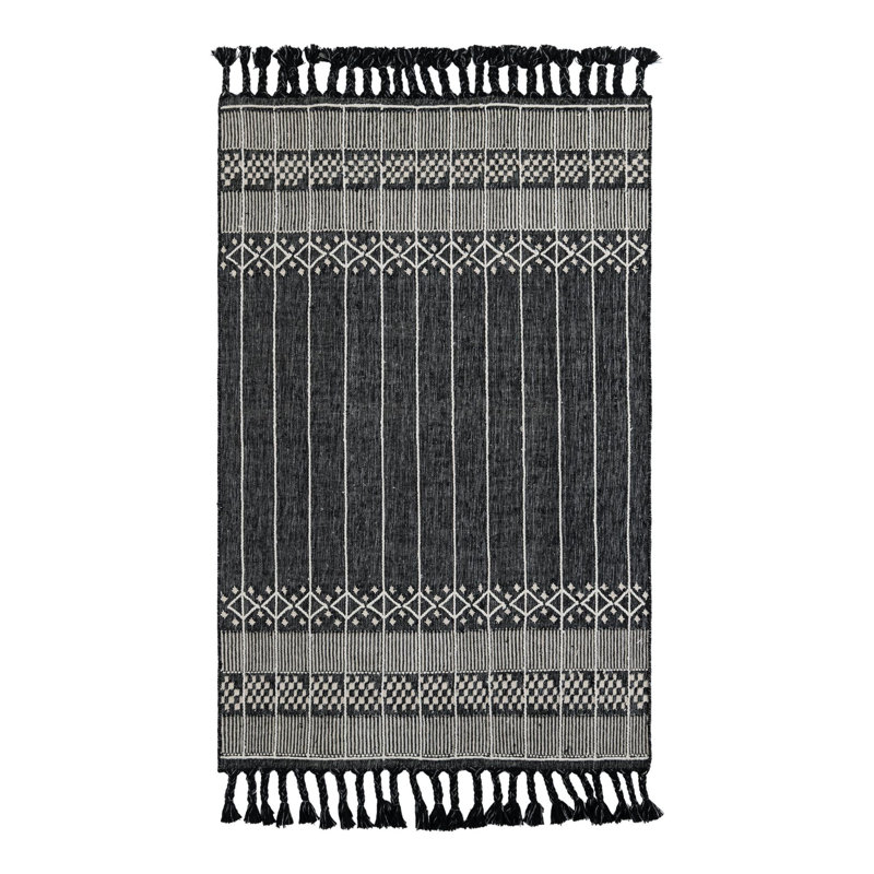 Cosmina Striped Indoor / Outdoor Rug, Rectangle 5'1" x 8'