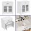 Meuble-lavabo moderne 30 po avec lavabo simple, meuble-lavabo avec verre trempé