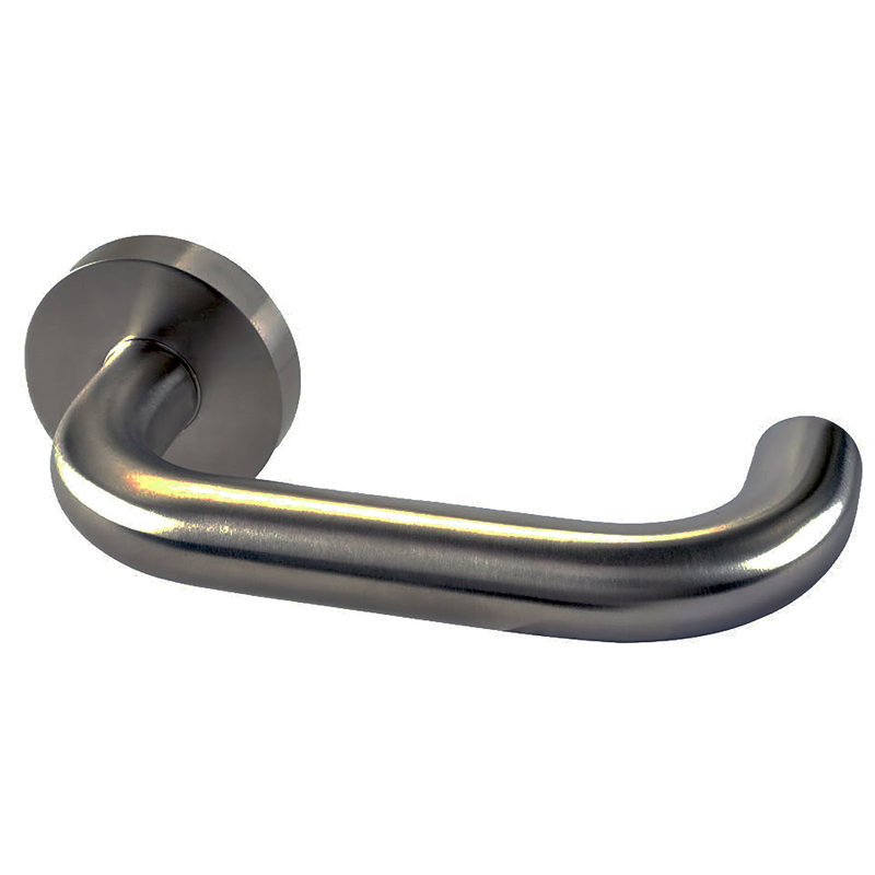 Privacy Door Lever Set, Passage (Hall & Closet), Satin Black, 2.375"