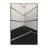 Machine Washable Bracondale Squash Court Scene Modern & Contemporary Striped Rug in Gray – Black Binding-379925546