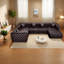 Canapé modulaire en cuir synthétique modulaire 132,5