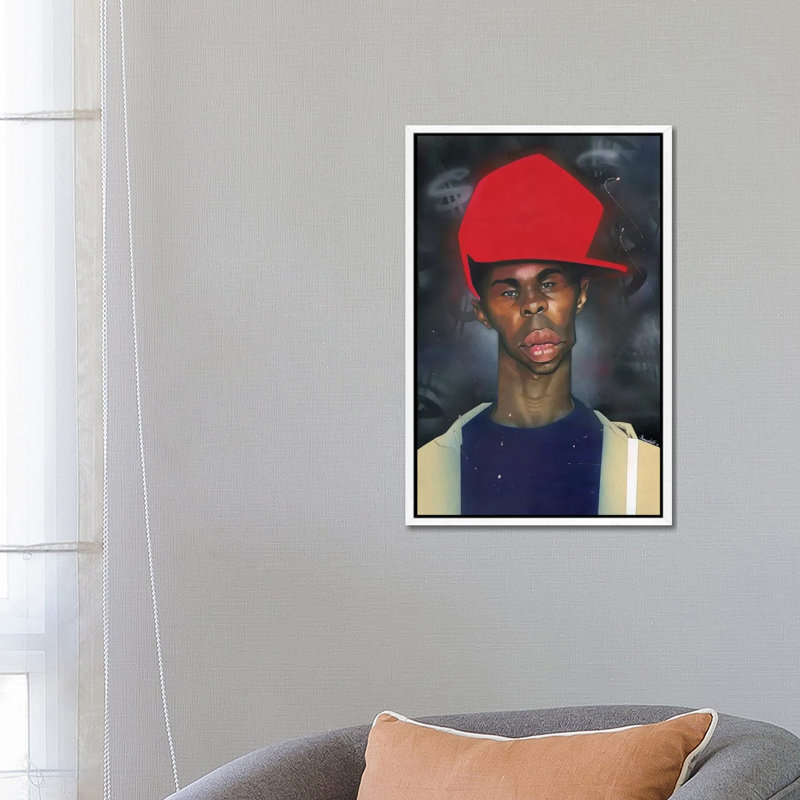 Ace by Manasseh Johnson - Print on Canvas, 66.04cm H x 45.72cm W x 3.81cm D, White Floater Framed
