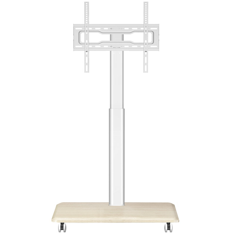 Abdulazeem TV Floor Stand for 32-70 inch TVs, Upgraded Wheels, Cable Management, Height Adjustable, White