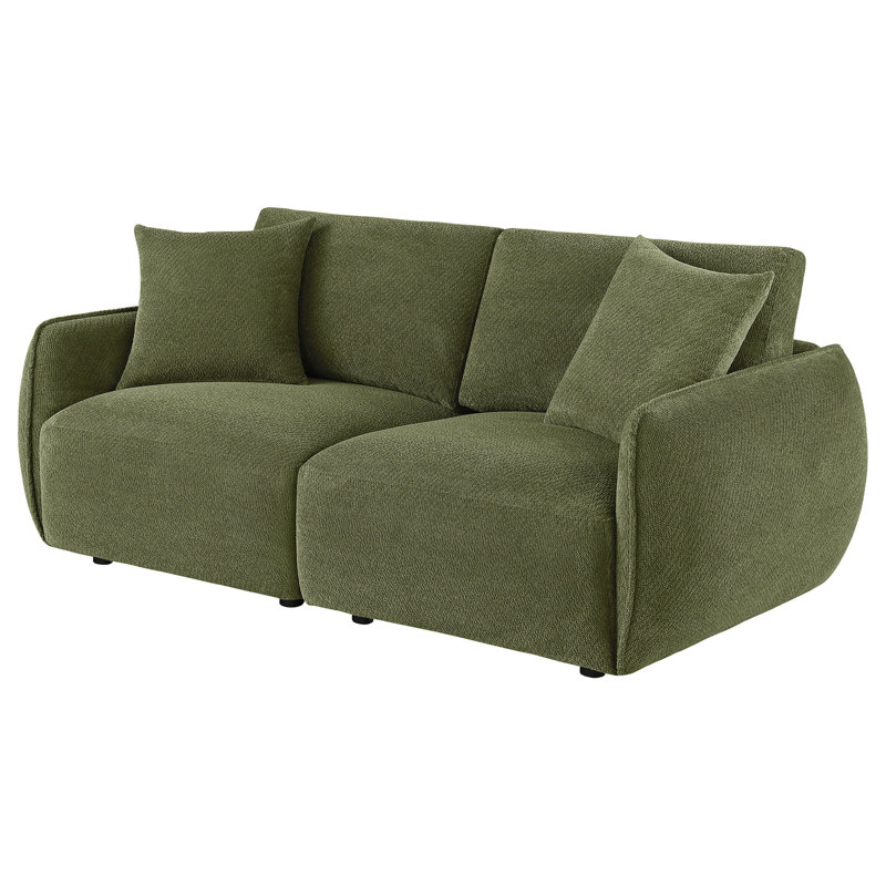 Logan Green Modular Loveseat