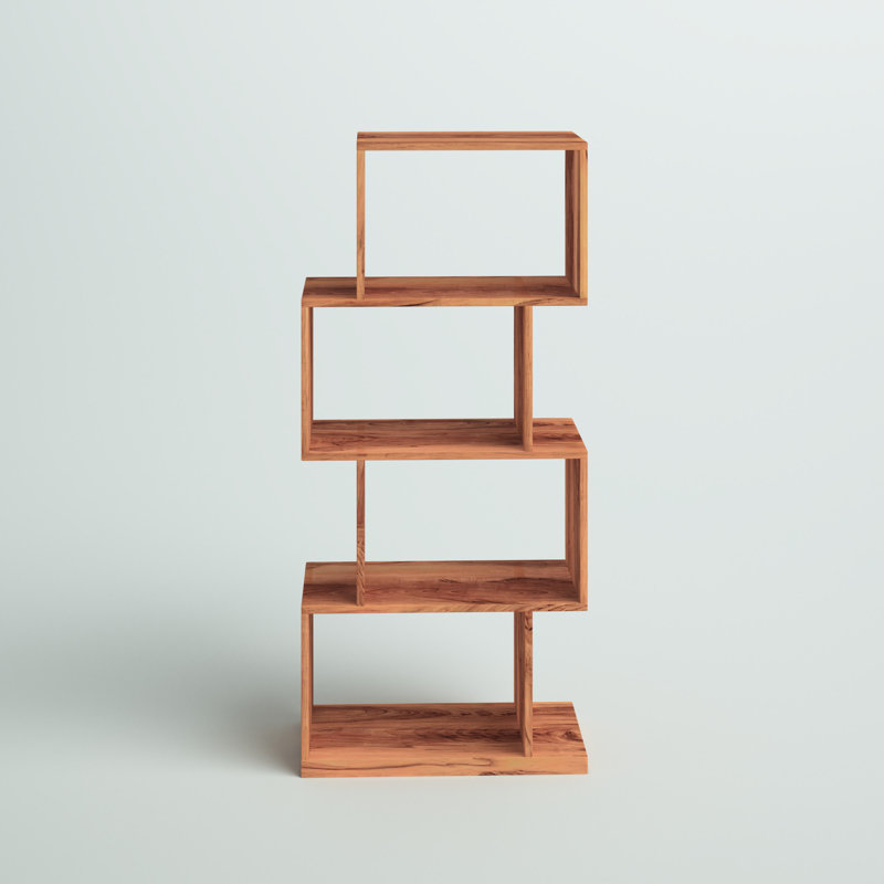 Bibliothèque en bois massif H 47,5 "x l 21,5" Essense, Brun
