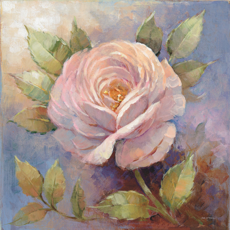 Roses On Blue IV Crop by Peter McGowan - Wrapped Canvas Art Prints, 76cm H x 76cm W x 3.8cm D