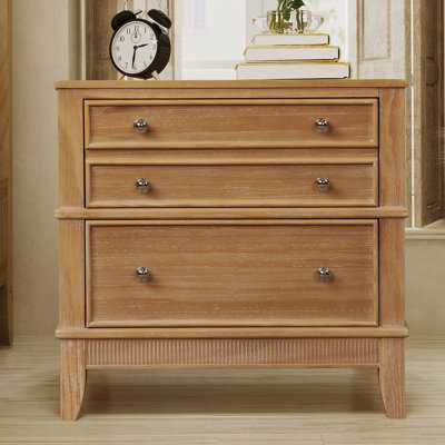 3-Drawer Hazel 3-Drawer Side Table For Living Room, Hallway, Entryway