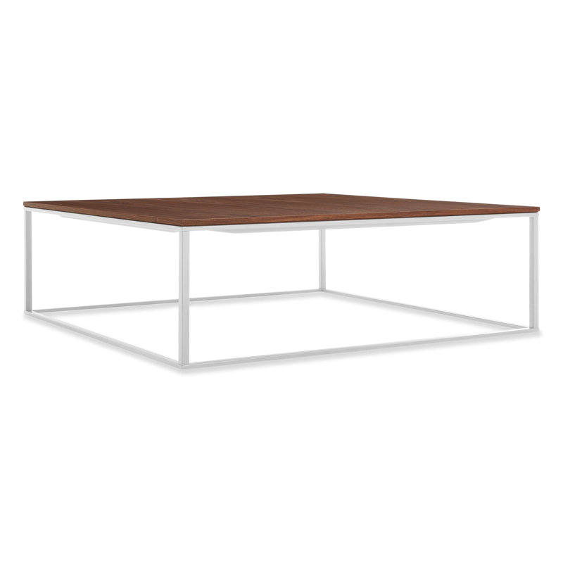 Minimalista Solid Wood Coffee Table, White