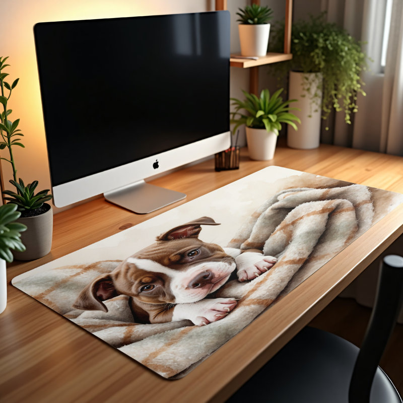 Polyester Desk Pad, 14.4x12.1