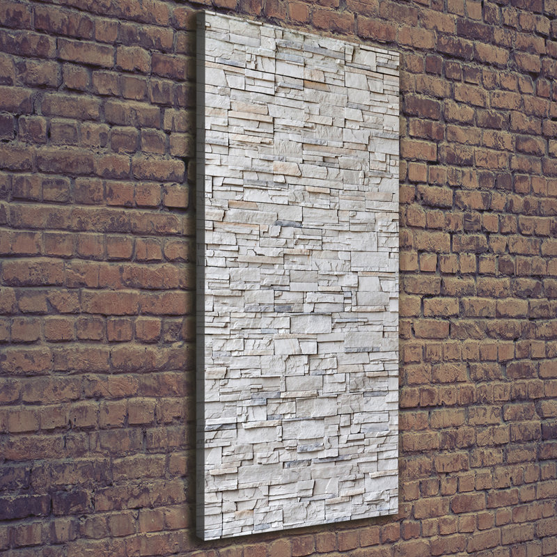 A Stone Wall - Wrapped Canvas Print