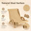 Fauteuil-griffoir en sisal avec structure en bois naturel, griffoir incurvé et design de type canapé pour chats d'intérieur-1171990285