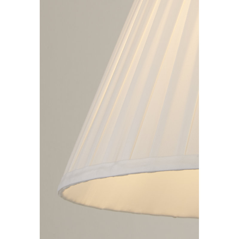 19cm H Polyester Empire Lamp Shade ( Clip On ) in White