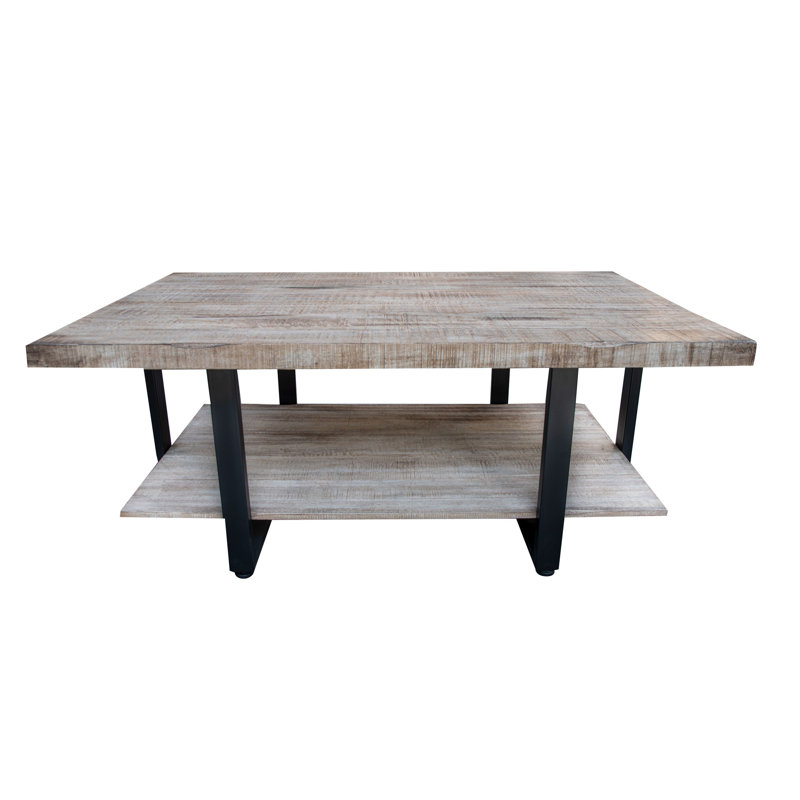Rahul Solid Wood Solid Coffee Table, 19.75" H x 50" L x 30" W