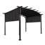 Outdoor 12 Ft. W X 9 Ft. D Steel Pergola Gazebo Outdoor Canopy