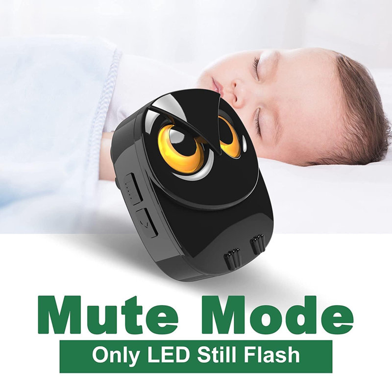 Mignon hibou sonnette sans fil IP55 résistant aux intempéries portée de 1 000 pi 1 récepteur + 1 émetteur bouton poussoir extérieur