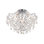 Plafonnier semi-encastré en cristal 3 lumières 15,8 po Myria