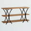Console Alexandro inachevée, brun naturel / noir H 32,00 po x l 58,80 po x P 15,75 po