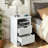 15.7" Nightstand, P2 Particleboard, Matte Melamine, Handleless, 2 Drawers, US Outlet (2 Pcs)-528021834