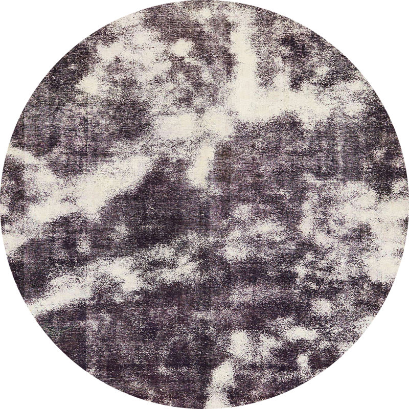 Abstract Indoor Rug, Round 7'