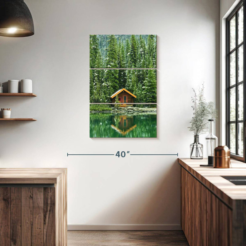 Lilie O'Hara Wooden Cabin, 38" H x 24" W