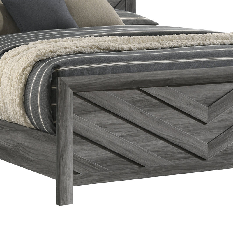 Lit standard Zarrah, Simple, Gris
