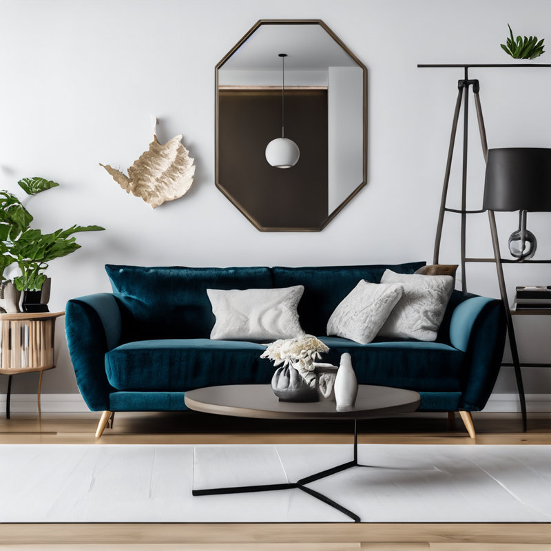 Miroir en bois manufacturé Freyia