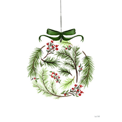 «Evergreen Ornament II» par House Fenway - impression sur toile tendue