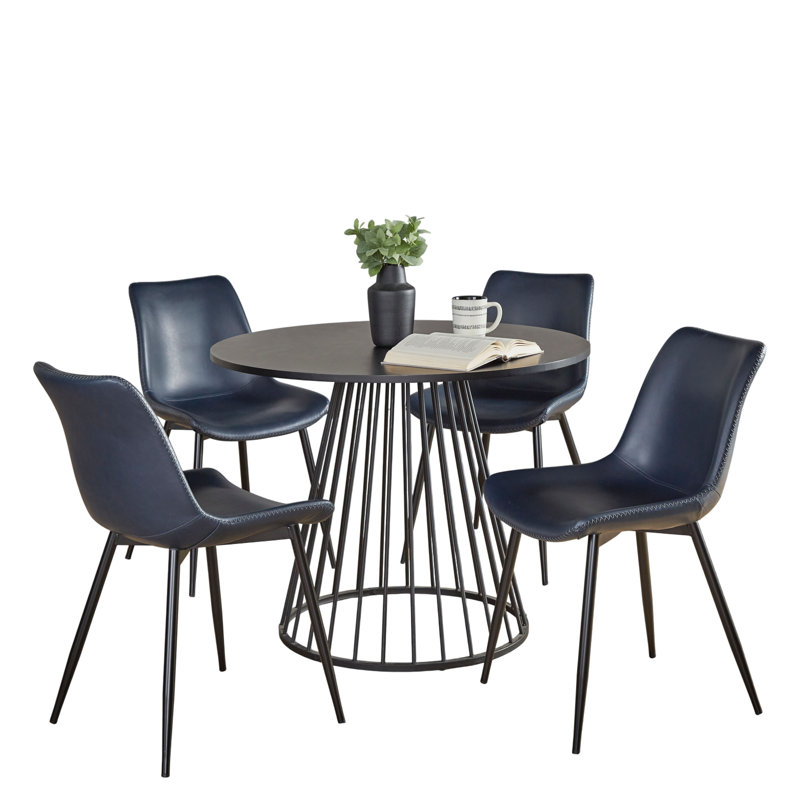 Walczak Canary-Durango Dining Set - 5 Piece, Blue