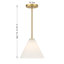 Mini-luminaire suspendu ou semi-encastré 1 lumière Hashimoto-1418738135